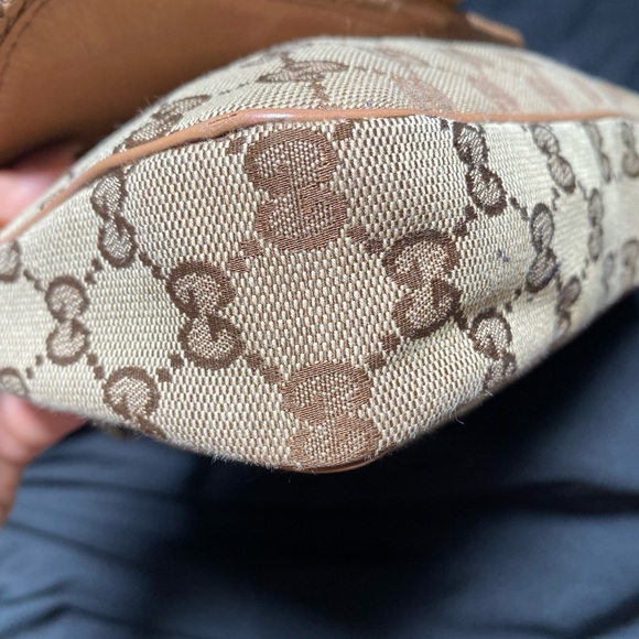 GUCCI Monogram Marrakech Evening Bag Brown - Picture 7 of 16